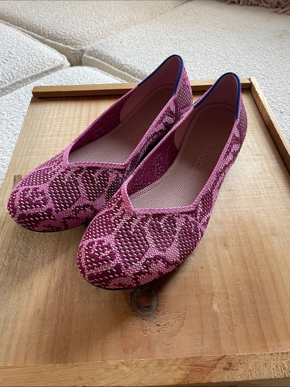 Rothy’s pink flats size 10